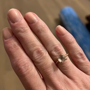 David Yurman ring rose gold and morganite